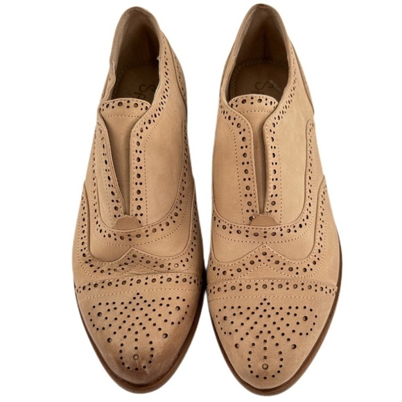 Splendid flats size 6 tan leather brouge wingtip oxfords spectators Academia - Picture 13 of 13